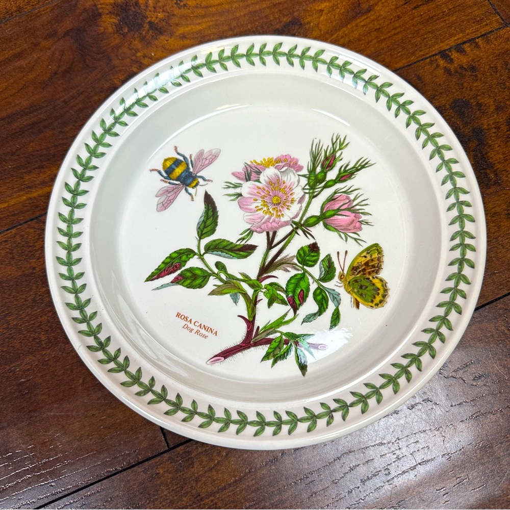 Botanic Garden by PORTMEIRION salad plate 8.5 inches Dog Rose Pattern